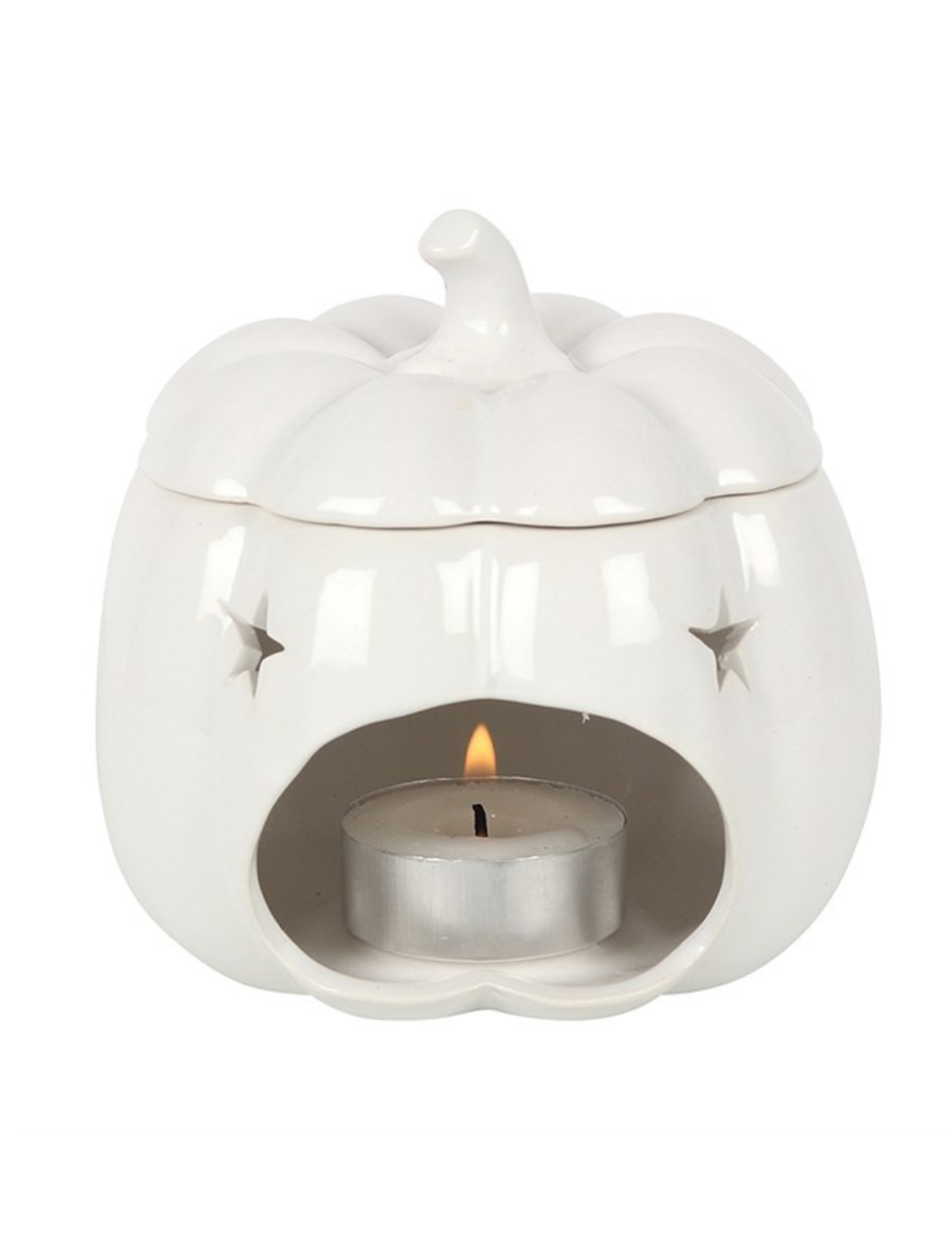 Autumn White Pumpkin Essential Oil Burner