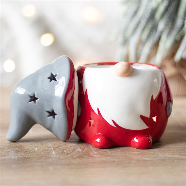 Holiday Gonk Oil and Wax Warmer in Red & Grey